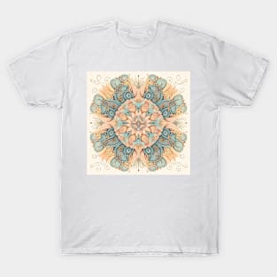 A Colorful Floral Pattern in Pastels T-Shirt